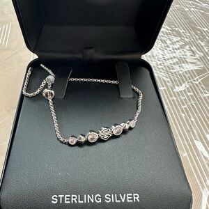 Sterling Silver Harley-Davidson Adjustable Bracelet